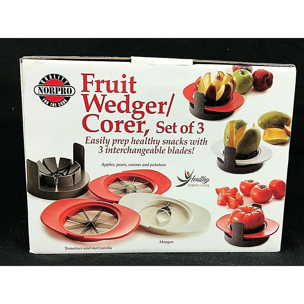 Norpro Fruit & Vegetable Wedger / Corer Nesting Set of 3